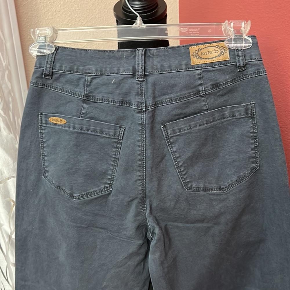 NEW Joyfolie Avina Wide Leg Cropped Pants Indigo - Picture 7 of 10